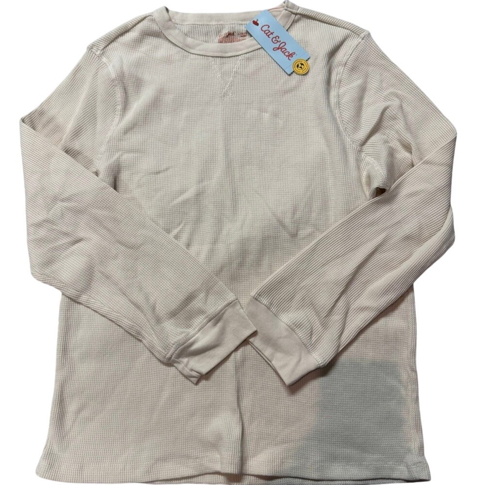 Cat & Jack Cream Long Sleeve Tee